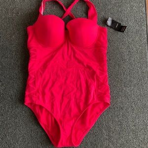 NWT Torrid swimsuit sz 1 bright coral